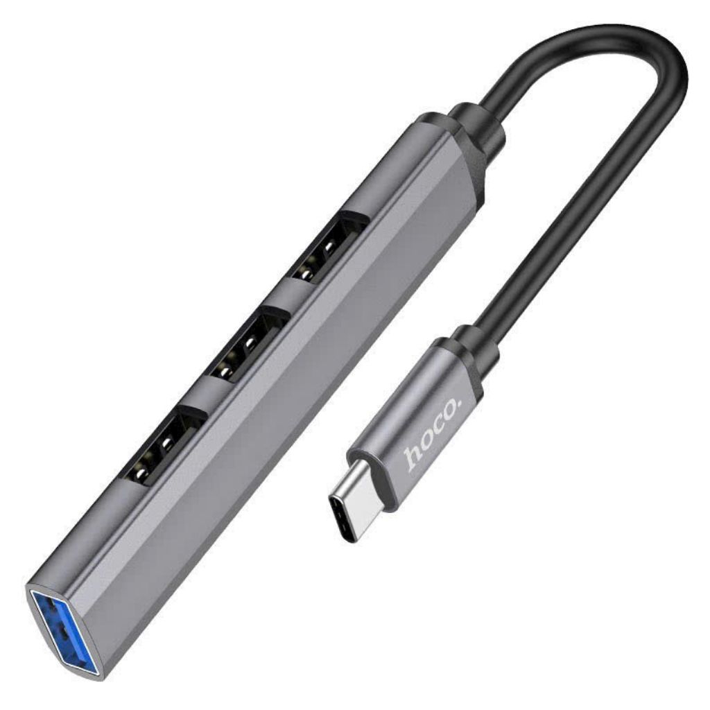 Cáp chuyển đổi hoco HB26 typec sang 4 cổng usb.