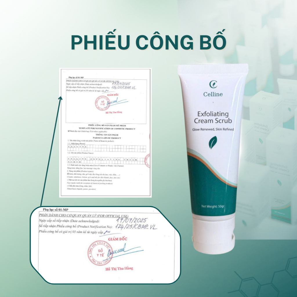 [DEAL SỐC] Tẩy Tế Bào Chết Celline Exfoliating Cream Srcub vật lý Cho Da Mặt 50g - Skincare