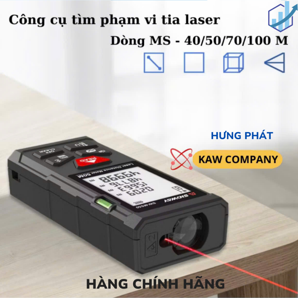 Thước đo khoảng cách bằng tia laser SW-MS50/MS70/MS100 SNDWAY