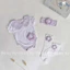 Mũ, Turban đính Hoa Tím, 0-12M chất Petit mềm mại, PÉ BY HY