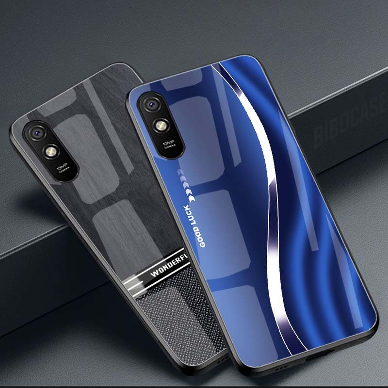 Ốp Lưng XIAOMI REDMI 9A Mặt Lưng Kính Cao Cấp, Chống Sốc, Hàng Mới