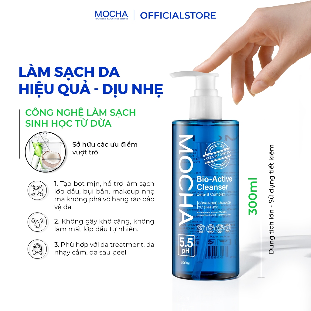 Thiết kế của Sữa Rửa Mặt Bio Active Mocha Cao Cấp
