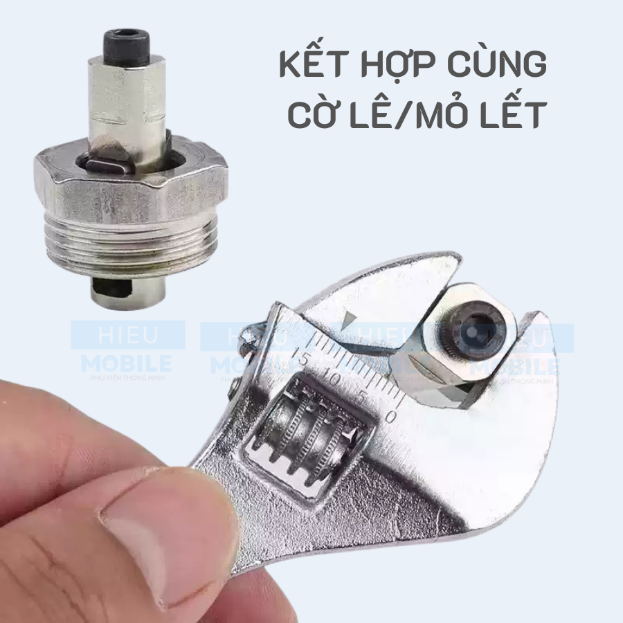 Dụng cụ lấy ren trong bị gãy, mắc kẹt trong đường ống, van vòi nước, 2 ngạnh điều chỉnh, chất liệu thép siêu bền