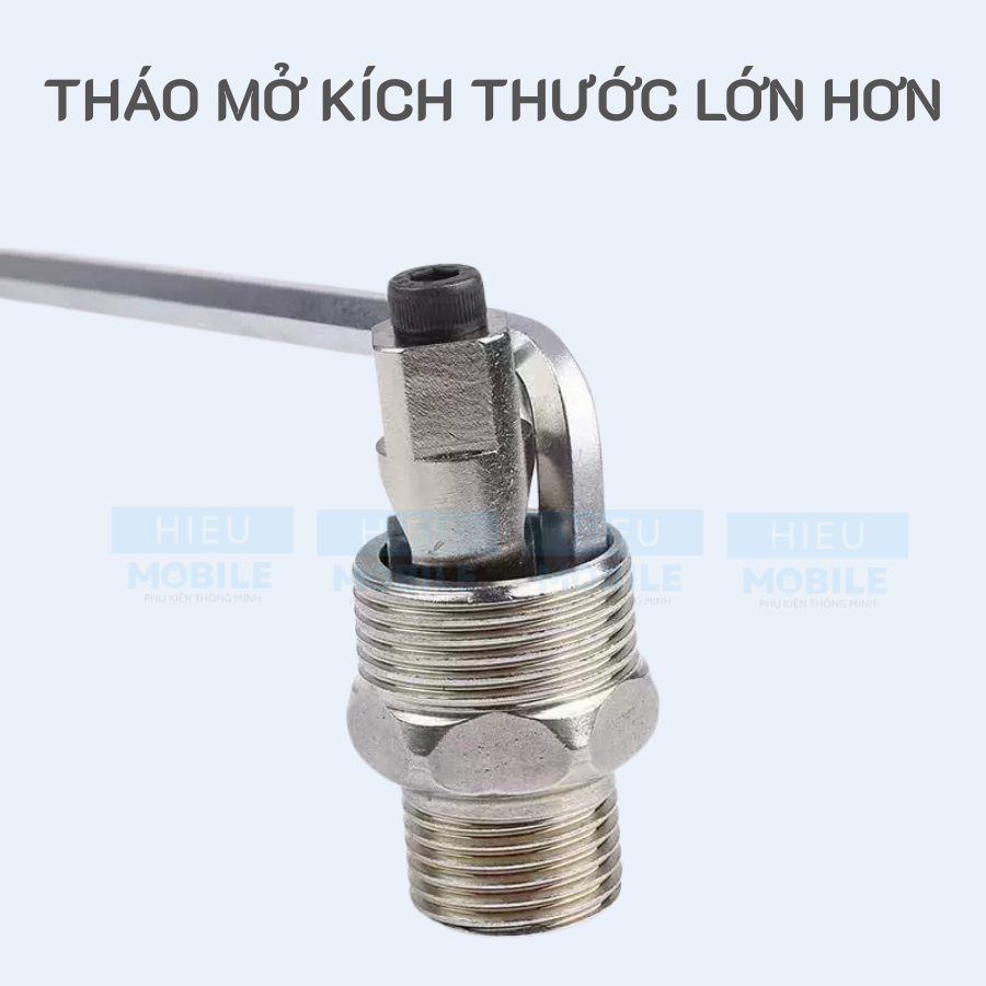 Dụng cụ lấy ren trong bị gãy, mắc kẹt trong đường ống, van vòi nước, 2 ngạnh điều chỉnh, chất liệu thép siêu bền