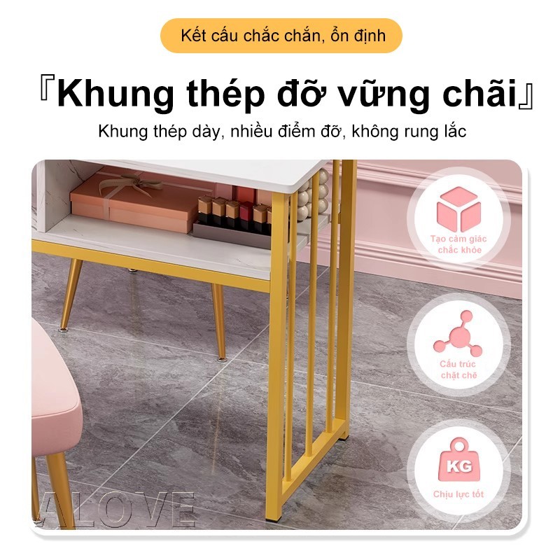 Bàn làm nails hiện đại bàn nail gỗ thiết kế tối giản kèm ngăn kéo lưu trữ tiện lợi phù hợp salon | BigBuy360 - bigbuy360.vn
