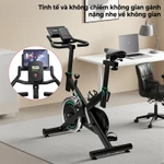 OneTwoFit Xe đạp tập thể dục bánh đà 5kg có màn hình LED và độ ồn thấp — ảnh 3