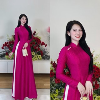 Áo Dài Truyền Thống Gấm Tơ Nữ – Áo Dài Gấm Dự Tiệc, Chụp Ảnh, Lễ Hội Sang Trọng | Áo dài Phương Linh