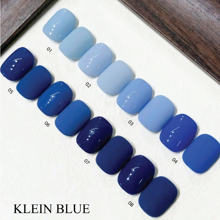 ROUni Sơn móng tay UV màu xanh lam, xanh khói, xanh đậm, màu thời thượng, chuyên dùng cho tiệm nail