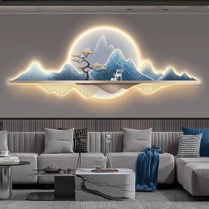 Tranh Phong Cảnh Nghệ Thuật Phong Thủy 3D LED Tráng Gương Cao Cấp - OHA Decor