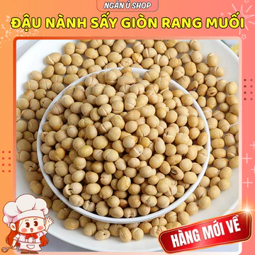 (HẠT TO) 500G Đậu Nành Sấy Giòn Rang Muối Ăn Liền - Ăn Vặt Ăn Chay Ăn Kiêng - Đậu Nành Rang Muối