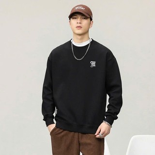 Áo Sweater Nỉ 2 Da Form Rộng Unisex Basic Họa Tiết Thêu Dễ Phối Đồ Phong Cách Streetwear S01