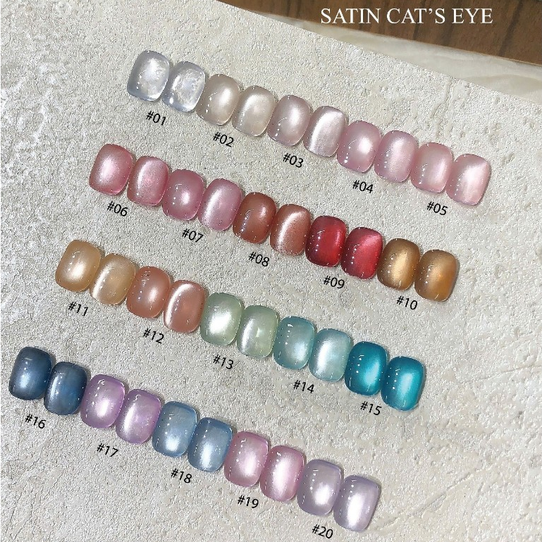 ROUni Sơn mắt mèo, hiệu ứng pha lê trong suốt, hạt thủy tinh ngọc trai lấp lánh, chuyên dụng