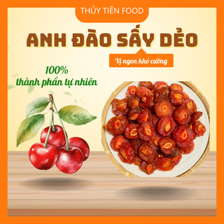 [THUYTIENFOOD] Anh Đào Chẻ – Trái Cây Sấy Dẻo – Túi 250gr/500gr – Ăn Vặt Chua Ngọt Tự Nhiên