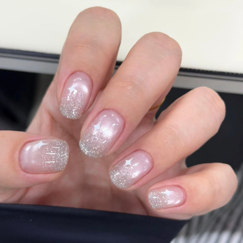 ROUni Sơn móng tay nhũ flash mật độ cao siêu sáng lấp lánh, sơn nhũ kim tuyến chuyên dụng ngành nail