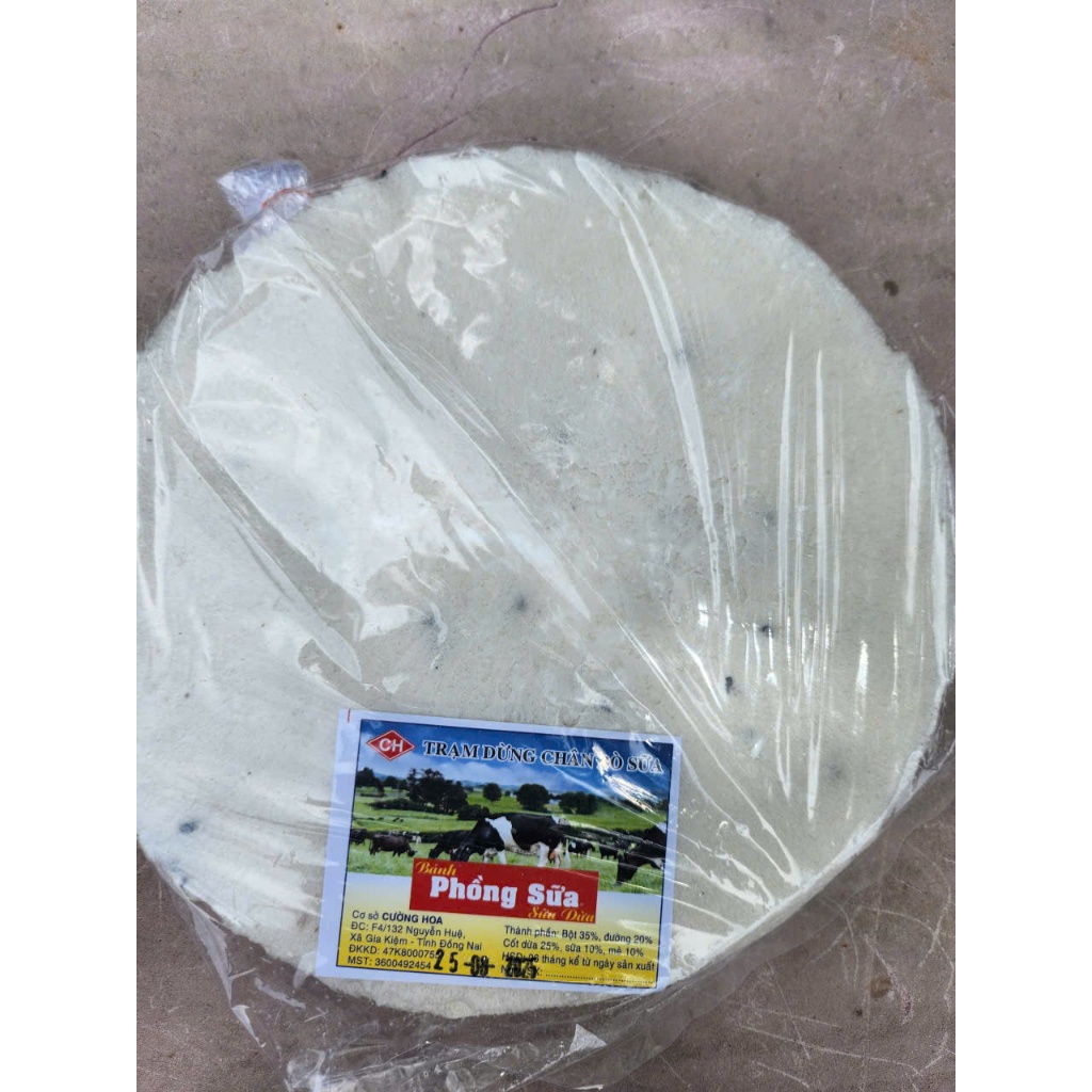 Bánh phồng sữa nước cốt dừa - 1 xấp 10 bánh.