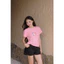 Áo Thun Baby Tee " Apple " VIBESTU, Áo Thun Nữ Local Brand 100% Cotton Premium Đã Xử Lý Co Rút