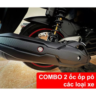 Ôc ốp pô 6li15 salaya mẫu thái inox304 kèm lông đền đỏ phụ kiện xe máy caoduongracing