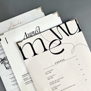 In Menu Formex Nẹp Góc Kim Loại ADOR, Menu Bìa Cứng, In Menu Giấy Bồi, Menu Formex Chống Nước