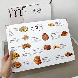 In Menu Formex Nẹp Góc Kim Loại ADOR, Menu Bìa Cứng, In Menu Giấy Bồi, Menu Formex Chống Nước