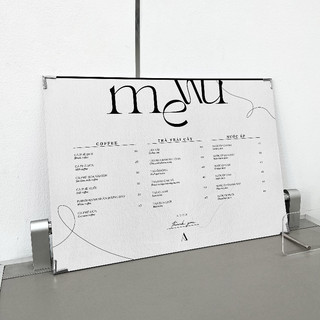 In Menu Formex Nẹp Góc Kim Loại ADOR, Menu Bìa Cứng, In Menu Giấy Bồi, Menu Formex Chống Nước