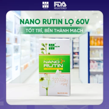 OIC NEW Nano Rutin hỗ trợ bệnh trĩ và suy giãn tĩnh mạch, hộp 60 viên