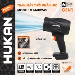 Máy thổi phản lực HUKAN G1-MT024S, Áp lực gió 850g, Tốc 28.000v.p - Chân phổ thông