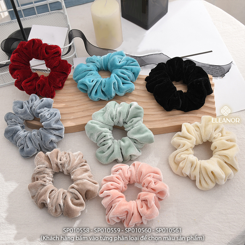 Dây buộc tóc nữ Eleanor Accessories thiết kế trơn basic nhiều màu phụ kiện tóc cột tóc 10558