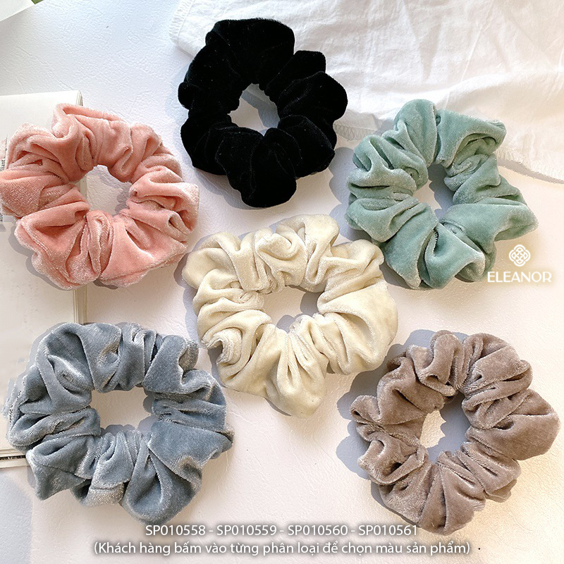 Dây buộc tóc nữ Eleanor Accessories thiết kế trơn basic nhiều màu phụ kiện tóc cột tóc 10558