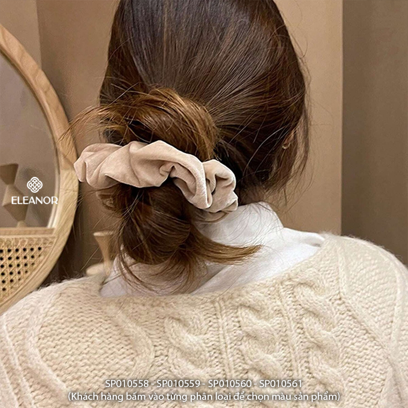 Dây buộc tóc nữ Eleanor Accessories thiết kế trơn basic nhiều màu phụ kiện tóc cột tóc 10558