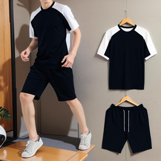 Đồ Bộ Thể Thao Unisex Cổ Tròn Tay Ngắn Lưới Mè Thấm Hút Co Dãn In MRO K1