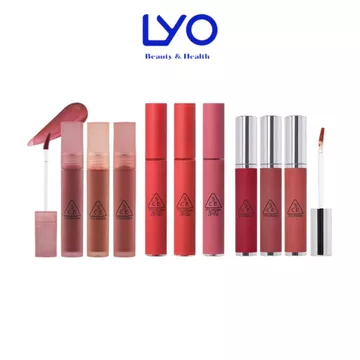 Son kem 3CE Last Velvet Lip Tint, Blur Water Tint, Hazy Lip Clay Lyo