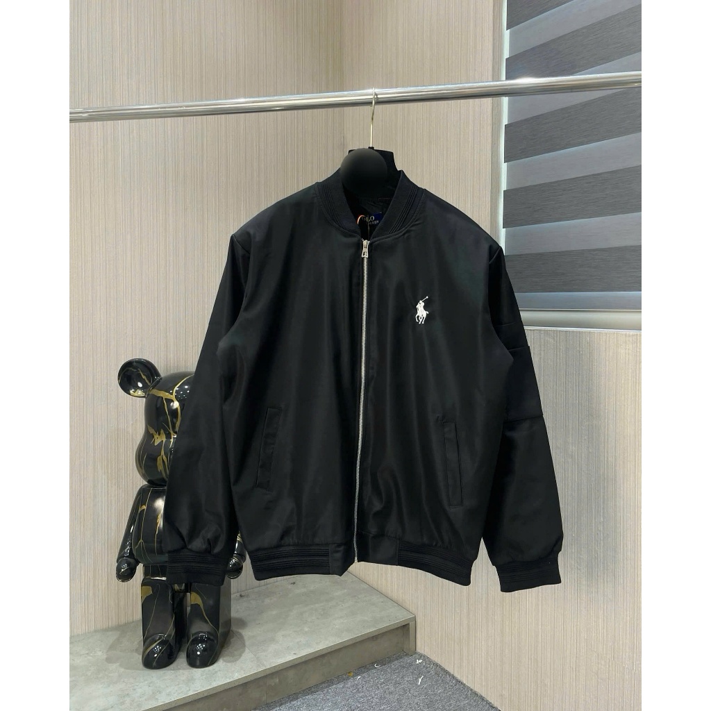 Áo Khoác nam BOMBER họa tiết thêu trần bông phong cách trẻ trung form chuẩn