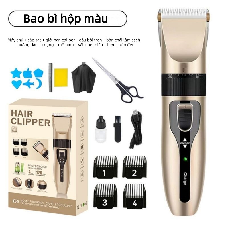 Bộ sạc USB di động cho trẻ em, Bộ cắt tóc trẻ em dành cho nam giới và trẻ em