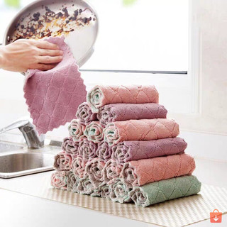 Combo 50 khăn lau bếp đa năng 2 mặt dày dặn - siêu thấm hút, mềm mịn, tiện lợi