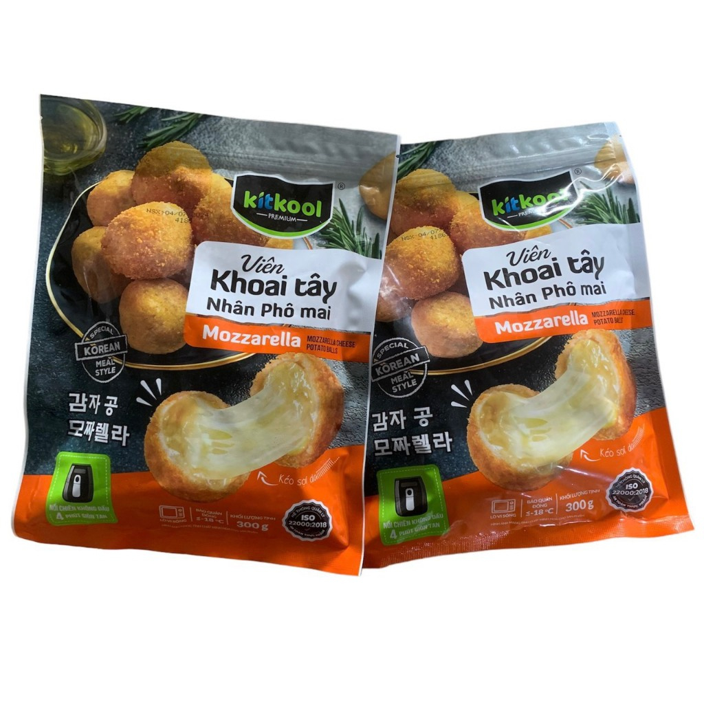 Viên Khoai Tây Nhân Phô Mai Mozzarella Kitkool 300g – Thơm Ngon, Kéo ...