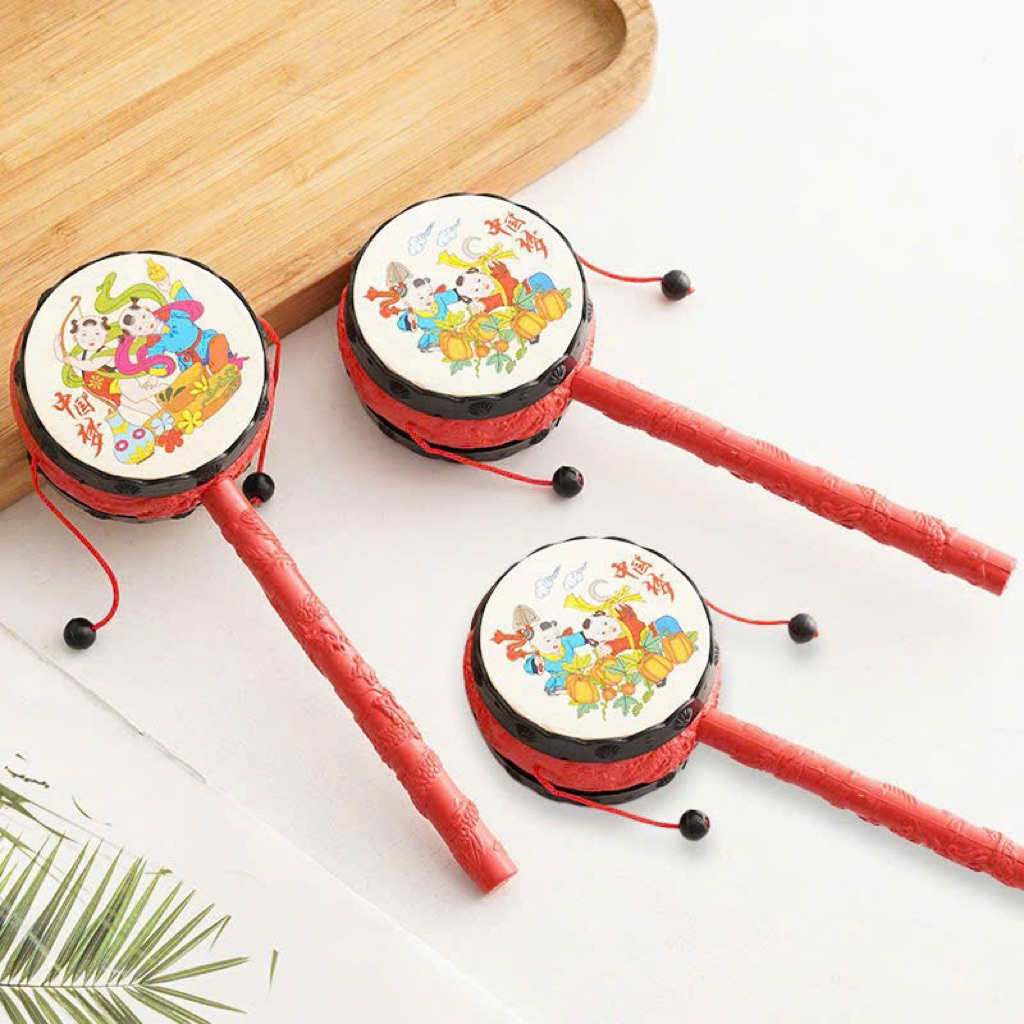 Đồ chơi trống, lục lạc lắc tay mẫu truyền thống cho bé