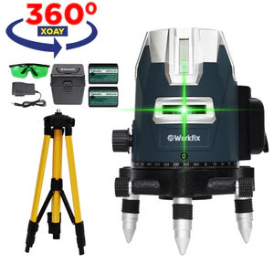 Máy Cân Bằng Laser 5 Tia Xanh, 5Line Workfix WF-LS686PRO Pin Lớn Siêu Sáng, Xoay 360 Độ