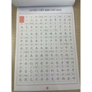 Sách-Combo: Luyện Viết 2500 Chữ Hán Kèm Sách Giải Nghĩa 5000 Từ Vựng Tiếng Trung(tặng 1 bút 10 ngòi bay màu)