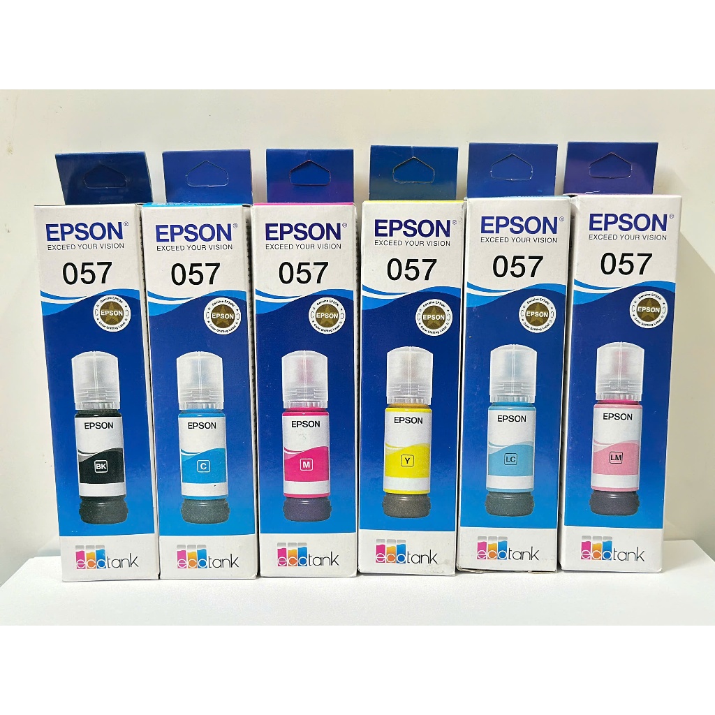 Bộ mực Epson 057 Đen, Xanh, Đỏ, Vàng – Cho máy L8050/ L18050 (chính hãng)