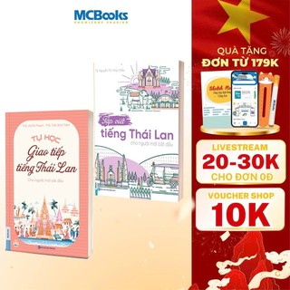 Sách - Combo Tự học giao tiếp tiếng Thái + Tập viết