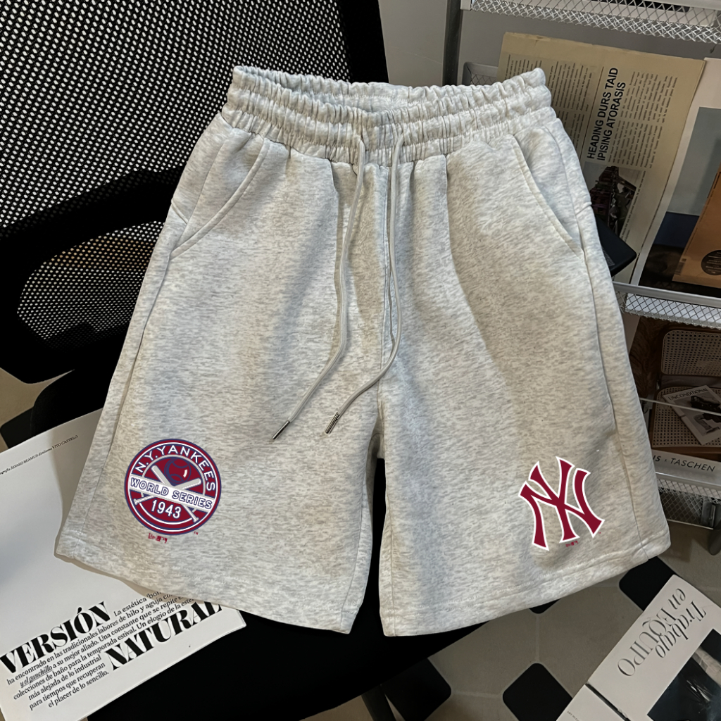 [Nỉ Cao Cấp] Quần Short NYC New York LA Boston Dáng Ngắn Nam Nữ Nỉ Cao Cấp Đứng Form Không Xù Bai Nhão QS009