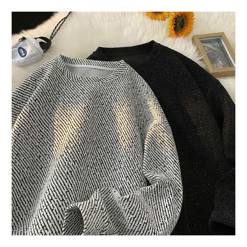 Áo Sweater Nam Dạ Kim Tuyến Áo Len Dài Tay Nam Thu Đông Phong Cách Hàn Quốc Halley M12