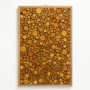 Tranh gỗ treo tường LỘC MỘC kích thước 60x90cm - Sản phẩm Handmade Decor Nghệ Thuật thiên nhiên