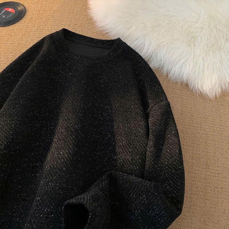 Áo Sweater Nam Dạ Kim Tuyến Áo Len Dài Tay Nam Thu Đông Phong Cách Hàn Quốc Halley M12