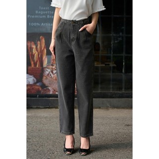 Quần Jean Nữ 𝐂𝐂𝐇𝐀𝐓 Dáng Baggy Rococo Chất Liệu Jeans Cao Cấp 15GDJ2029BT