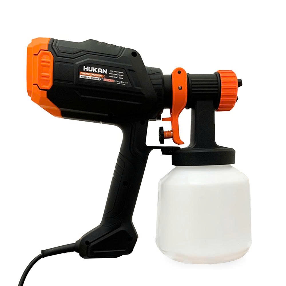 Máy Phun Sơn HUKAN (Gen1) G3-PSD1411 |Công Suất 900W, 4 Vòi Phun (1.5–2.6mm), Bình Chứa 1400ml, 3 Kiểu Phun, Dây Điện 5M