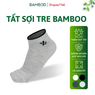 (Combo 12 đôi) Tất nam cao cấp sợi tre BAMBOO mềm mại, kháng khuẩn