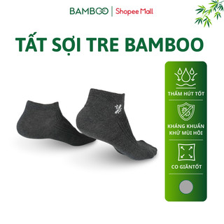 Tất sợi tre cổ thấp Bamboo chất liệu cao cấp, co giãn 4 chiều mát mẻ mùa hè ấm áp mùa đông