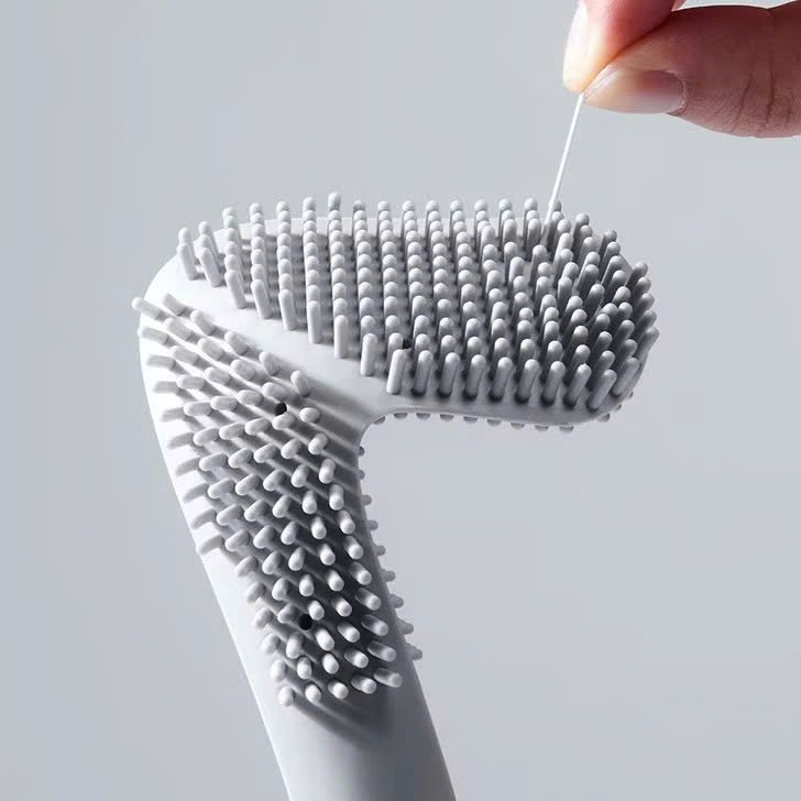 Cọ Toilet Đầu Silicon, Cọ Bồn Cầu Đầu Cong