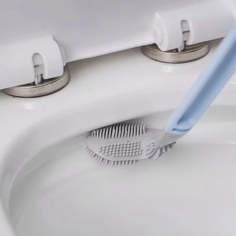 Cọ Toilet Đầu Silicon, Cọ Bồn Cầu Đầu Cong